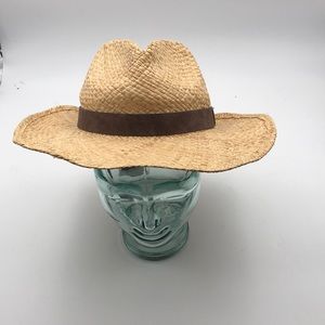 RARE Frye Natural Raffia Cowboy Hat
